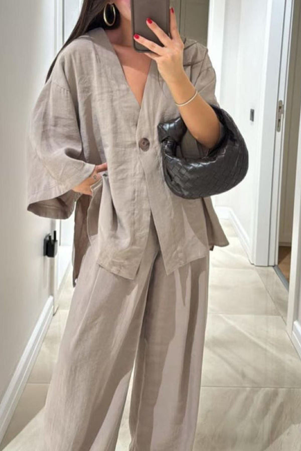 Effortless Cotton-Linen Suit
