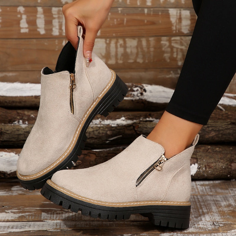 Trendy Comfort Zip Shoes