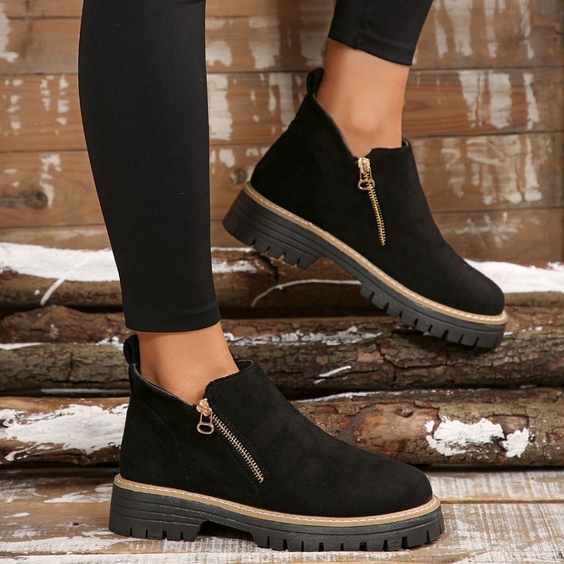 Trendy Comfort Zip Shoes