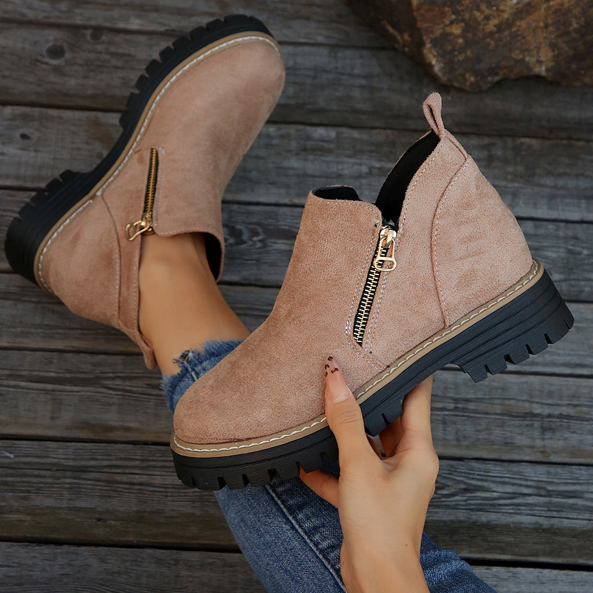 Trendy Comfort Zip Shoes