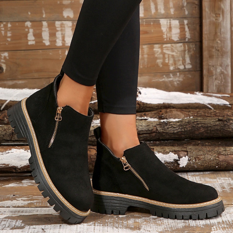 Trendy Comfort Zip Shoes