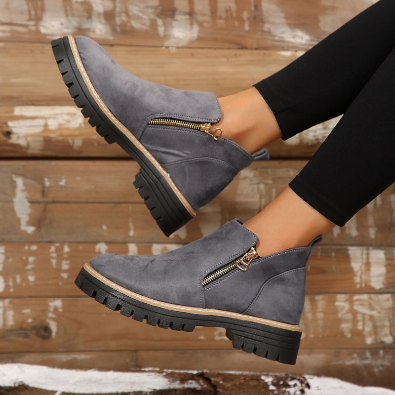Trendy Comfort Zip Shoes