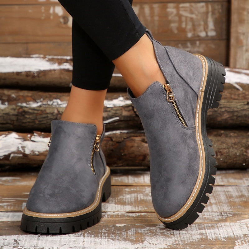 Trendy Comfort Zip Shoes