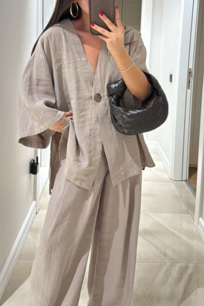 Effortless Cotton-Linen Suit